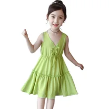 Новые платья для девочек летние Детские шифоновые платья принцессы летнее платье для девочек Детские платья для девочек