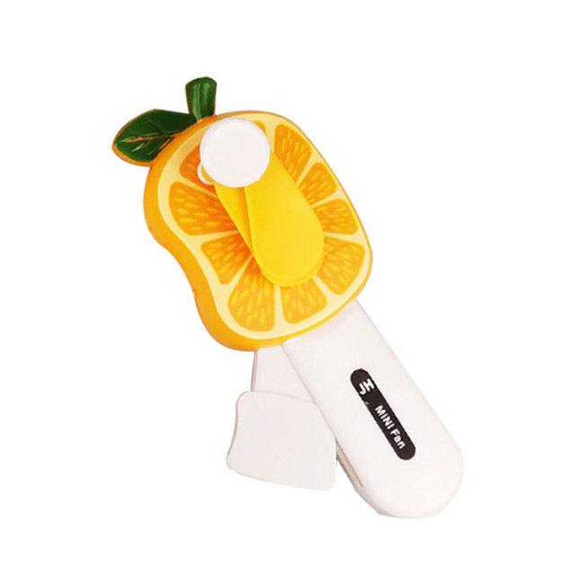 Fruit Cartoon Animal Mini Fan Pocket Handheld Air Cooler Conditioner Room Small Air Appliances Home Outdoor Hand Press Fan