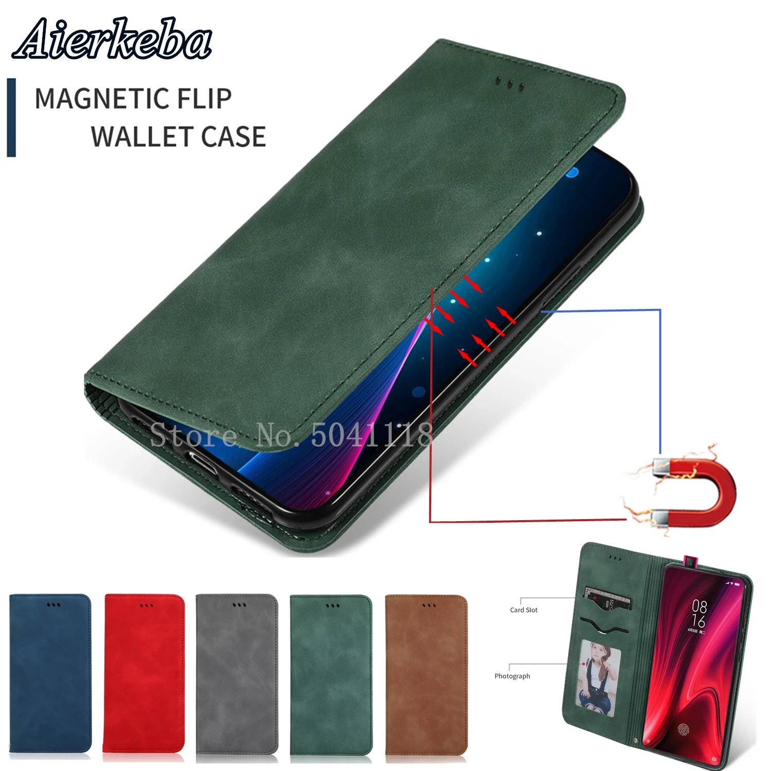 

Luxury Flip Case for Xiaomi Mi 9 Se 9T Pro Redmi K20 Pro Note 7 6 Pro 7 7A Y3 Soft Leather Magnetic Card Holder Wallet Cover