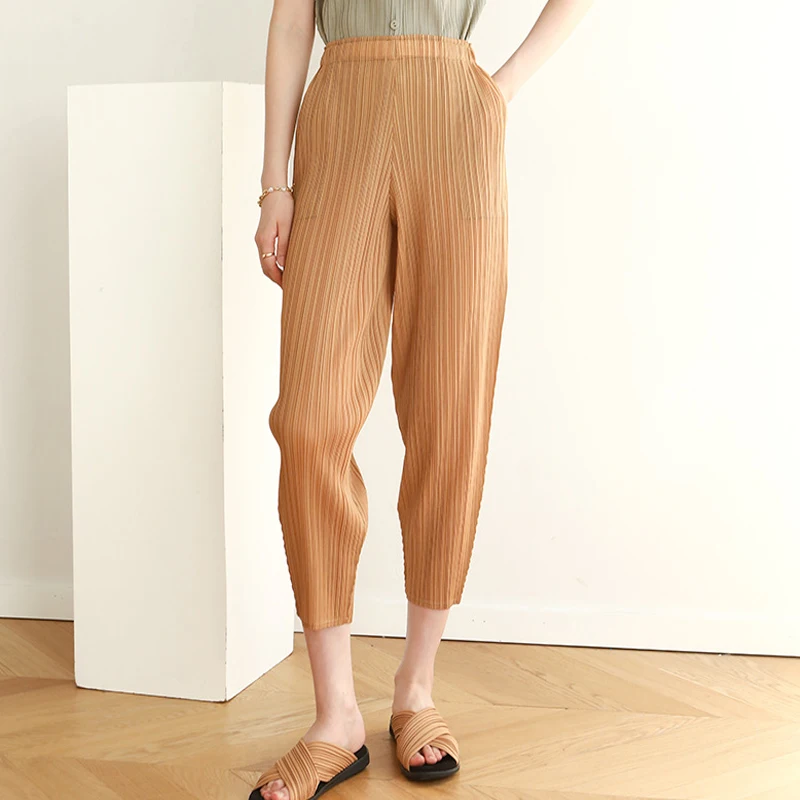 

Брюки мужские Плиссированные в тибетском стиле, с завышенной талией и рюшами