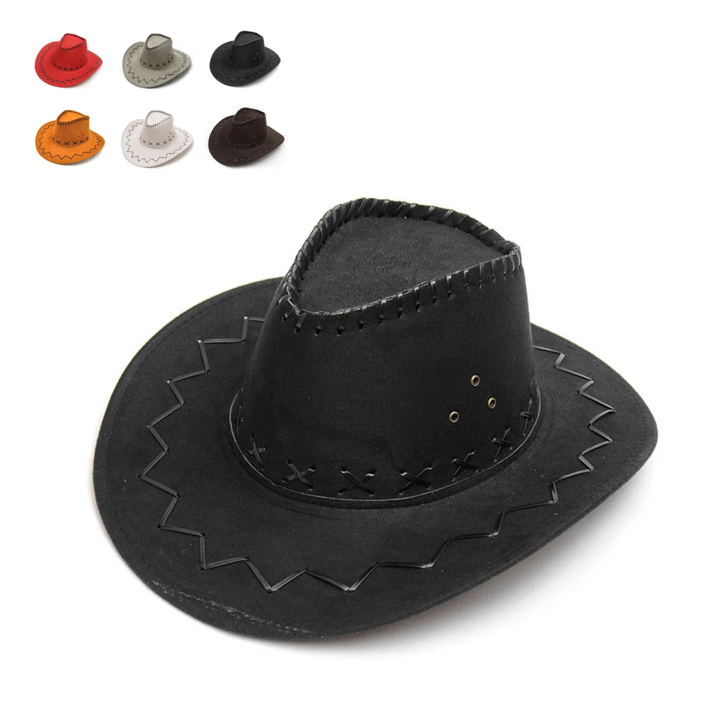 Ковбойская шляпа унисекс для детей, для мальчиков и девочек, Необычные вечерние костюмы, повседневные солнцезащитные кепки, Модные западные головные уборы