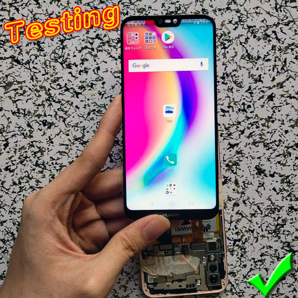 Huawei Nova 3e ЖК-дисплей для huawei P20 Lite сенсорный экран 10 сенсорный дигитайзер сборка Олеофобное Покрытие рамка подарок