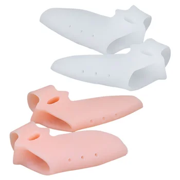 

2pcs Gel Orthotics Thumb Correction Silicone Toe Alignment Separator Bunion Splint LDO99