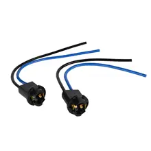 

2pcs T10 W5W LED Bulb Wedge Auto Car Socket Holder Connector Adapter Extension Wire 158 159 161 168 184 194 259 906 912 2823