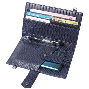 

2020 New Ostrich Pattern Leather Women Clutch Evening Bags Python France Women Designer Ladies Phone Bag Purse