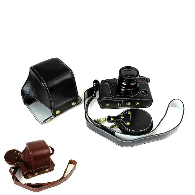 Роскошный чехол для камеры из натуральной кожи для Fujifilm X-PRO3 Fuji X-PRO 2, сумка для камеры, дизайн с открытой батареей+ ремешок+ чехол для аккумулятора