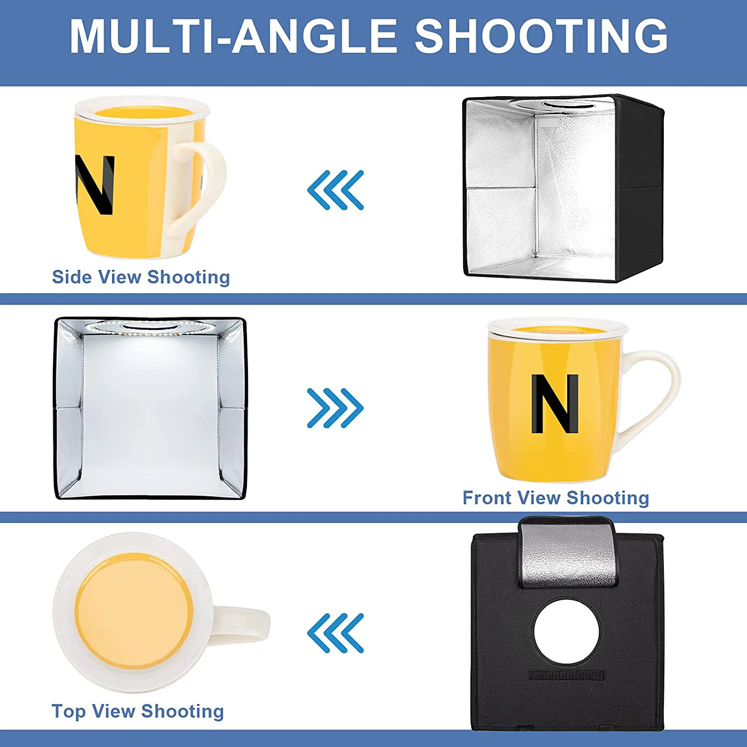 Portable 12 Inch LED Photography Lightbox Kit