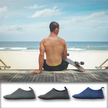 Мужская и женская обувь, водонепроницаемые голубые пляжные кроссовки, летние ультра-светильник, для пешего туризма, речного туризма, быстросохнущие, для улицы, дышащие, акваноски, противоскользящие