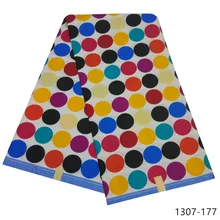 Высокое качество полиэстер ткани для платья африканская ткань Анкара Африканский Воск Печать африканская ткань 1307