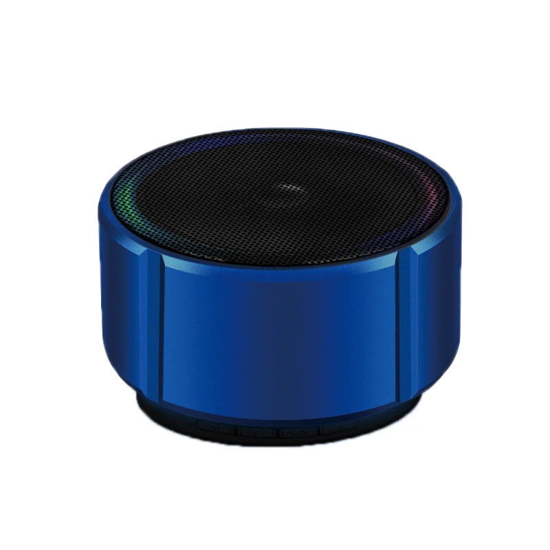 FFYY-мини-динамик, Портативный беспроводной Bluetooth динамик, модный металлический стерео бас-сабвуфер, громкая связь с микрофоном для домашней музыки