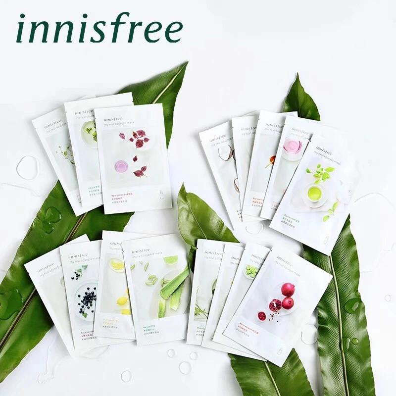 Innisfree это настоящая сжимаемая маска листа Корейская увлажняющая для лица