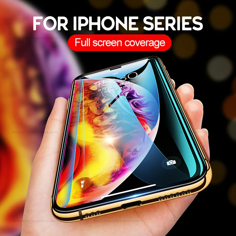 

For iphone 11 Pro Max Full Cover Tempered Glass For iPhone 11 Pro 11Pro X XS MAX XR 6 7 8 6S Plus 5 5s SE Screen Protector Film