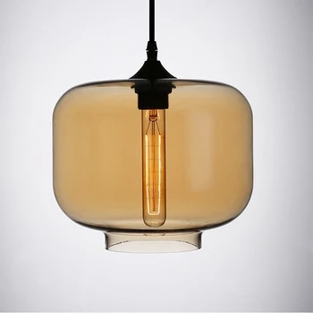 

Pendant Lamps Colorful Glass Modern with Led Lights Cord for Restaurant Living Room Cafe Bar E27 AC 110V 220V Hanging 7 Art Deco