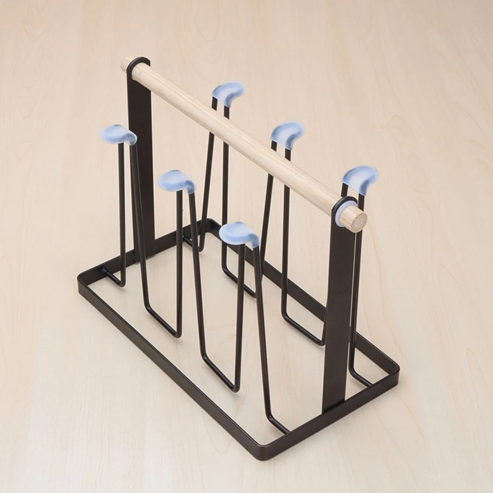 Household Life Supplies Wrought Iron Japanese Cup Holder Cup Holder Upside Down Drain Cup Shelf Cup Storage Rack