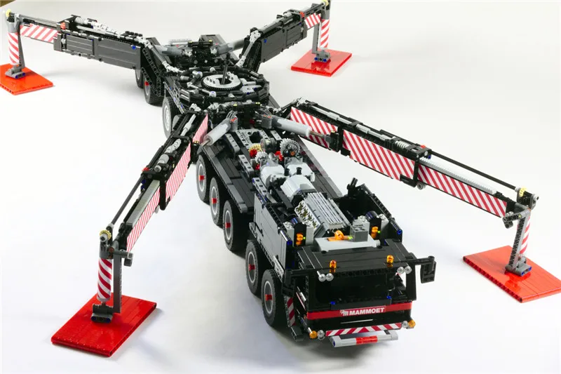 Новинка, мощный мобильный кран LTM11200 RC Technic, комплекты двигателей, блоки, блоки, подходят для MOC 20920, подарок для детей на день рождения