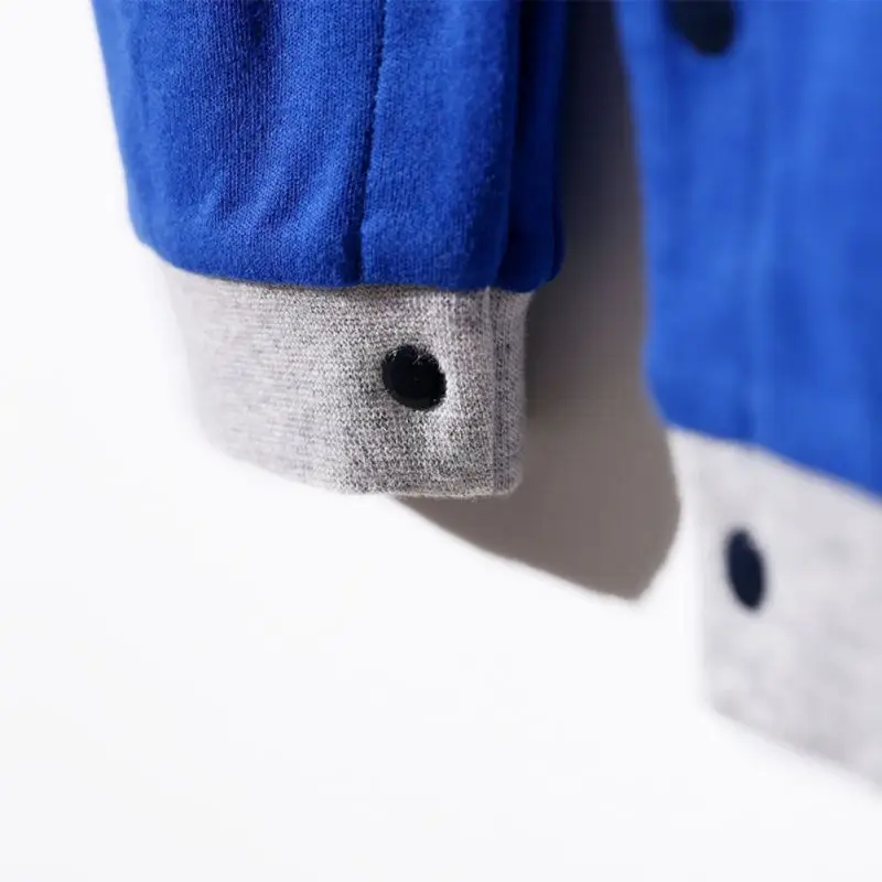 Стильный осенний детский хлопковый комбинезон с длинными рукавами для мальчиков и девочек Одежда для новорожденных Комбинезоны с героями мультфильмов для мальчиков