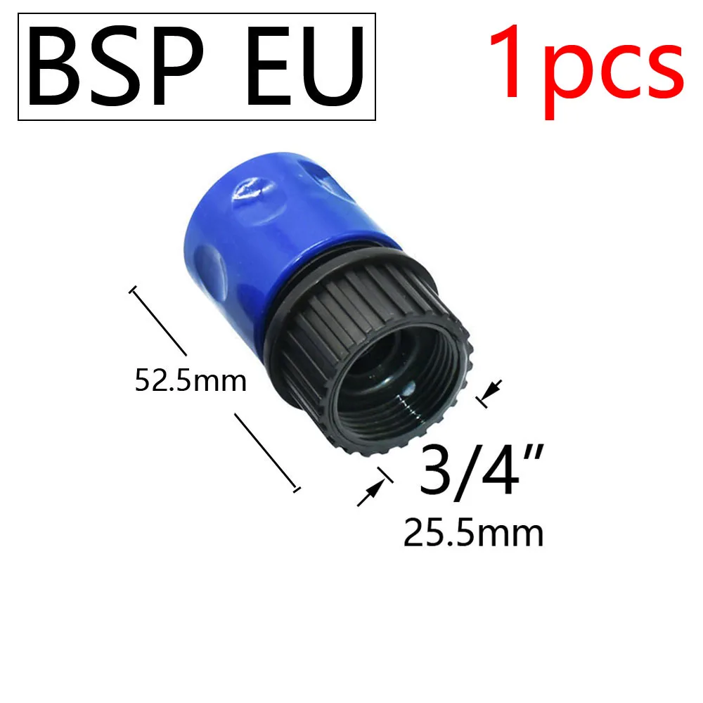 Quick Connector Nipple EURO USA 3/4 Inch Male Female Threaded Hose Pipe Adapter For Garden Hose Drip Irrigation Watering System