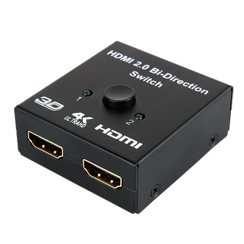 UHD HDMI split ter HDMI коммутатор 1X2 2X1 split 1 in 2 Out усилитель 1080P 4K x 2K HDMI коммутатор 2 порта двунаправленный 4K