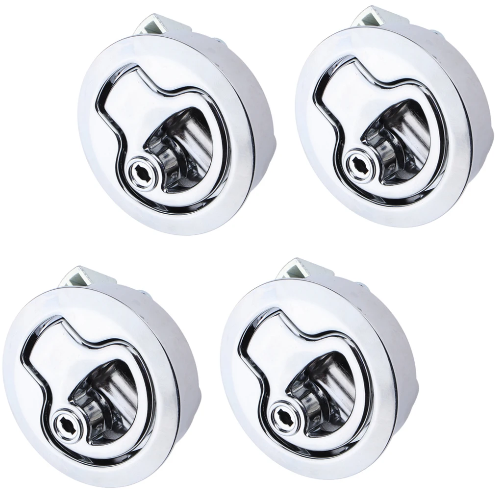4pcs RV Boat 316 Stainless Steel 2 inch/50mm Flush Door Pull Hatch Slam Latch, Marine Deck Cabin Hardware, Silver 4pcs RV Boat 316 Stainless Steel 2 inch/50mm Flush Door Pull Hatch Slam Latch, Marine Deck Cabin Hardware, Silver