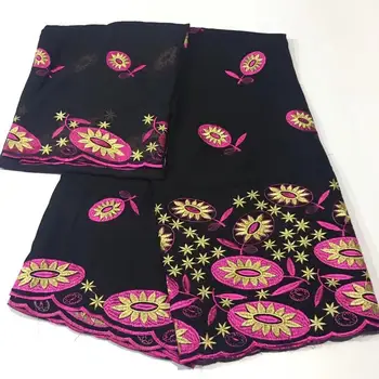 

5 yards Swiss lace fabric 2019 Dubai heavy beaded embroidery African lace fabrics 100% cotton Swiss voile lace in Switzerland 2L