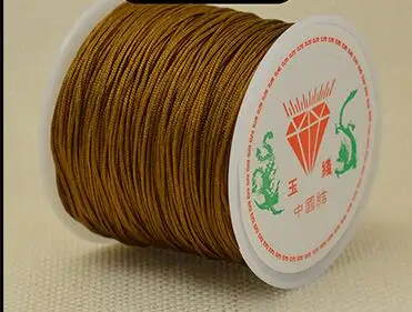1Roll 0.8 1 1.5 mm Nylon Cord Thread Chinese Knot Macrame Cord Bracelet Braided String DIY Tassels Beading String Thread Jewelry 