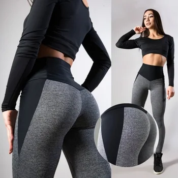 

United States Contrast Stitching Hip Slim Transparent Legging Clothing
