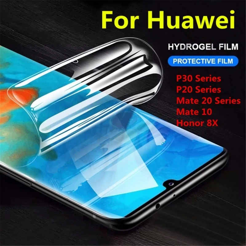 Гидрогелевая Защитная пленка для экрана Huawei P30 Pro Lite Mate 20 P20 Nova 4 3 3i P Smart 2019|Защитные