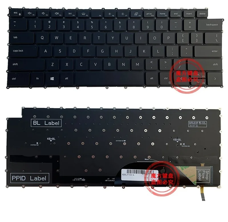 Nuova Tastiera Us Per Laptop Per Dell Xps 15 9500 17 9700 Precision 5750 5550 Tastiera Inglese