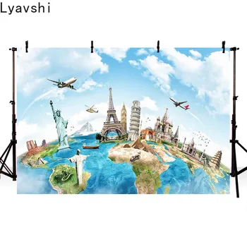 

Lyavshi travel world background famous architecture airplane birthday party wedding photography studio photography background