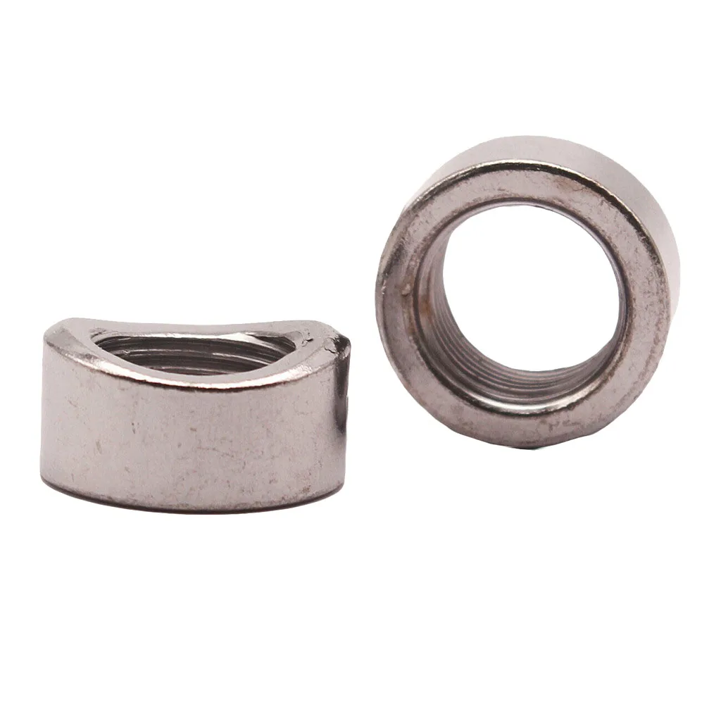 O2 Sensor Stainless Steel M18 x 1.5 Oxygen Sensor Nut  Universal Fit - Pack of 2