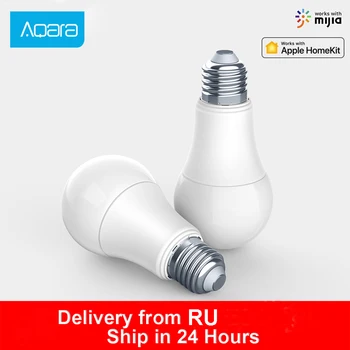 Aqara 9W E27 2700K-6500K 806lum couleur blanche intelligente LED ampoule travail avec Kit maison et MI maison App lampe intelligente