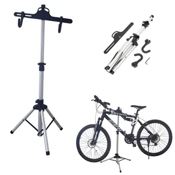 

132cm Heavy Aluminum Alloy Bike Repair Stand Adjustable Fold Bike Rack Holder Storage Bicycle Stand Bicycle Repair Tools