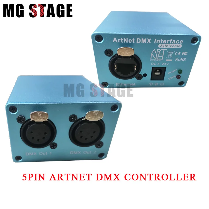 2-портовый 5-контактный onpc MA2 artnet консольный контроллер DMX PC USB интерфейс 1024