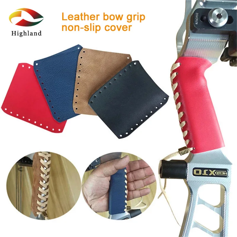 

Genuine Leather Grip Protector Handmade Compound Bow Protector Archery Protection Bow Grip Protector Anti-Sweat Band