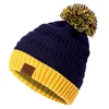 New URGENTMAN Brand Women's Winter Hat Slouchy Knitted Hats Two-color Knit Pompoms Beanie Hat Dropshipping ► Photo 2/6