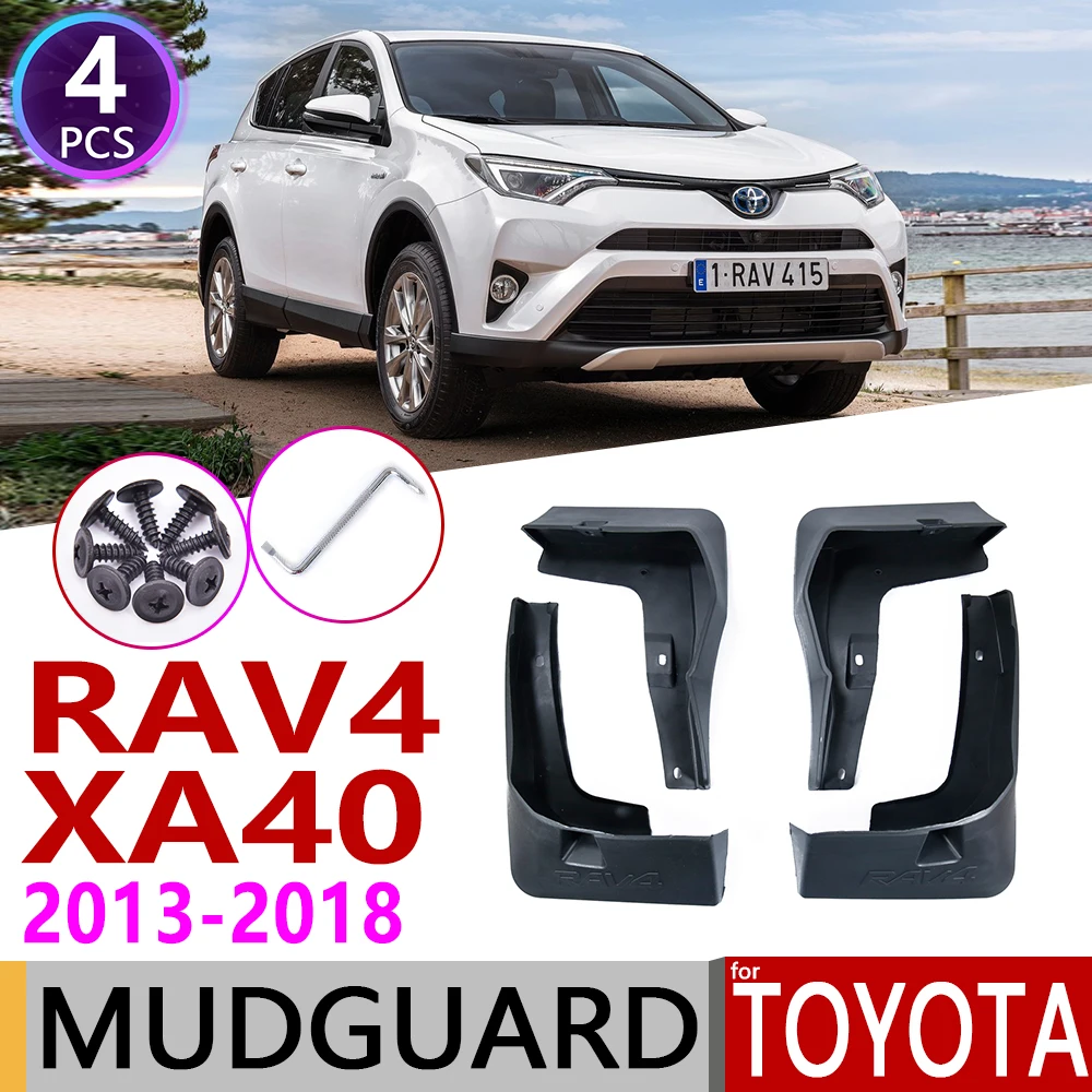 

Car Mudflap for Toyota RAV4 RAV 4 XA40 40 2013~2018 Fender Mud Guard Splash Flaps Mudguards Accessories 2014 2015 2016 2017 4th