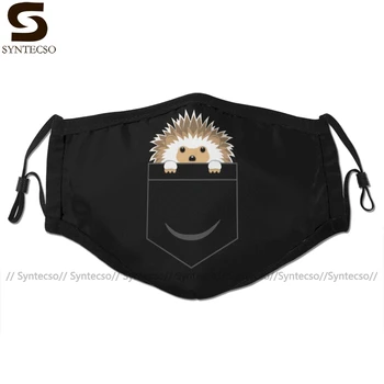 

Hedgehog Mouth Face Mask Hedgehog In Your Pocket Facial Mask Kawai Cool with 2 Filters for Adult
