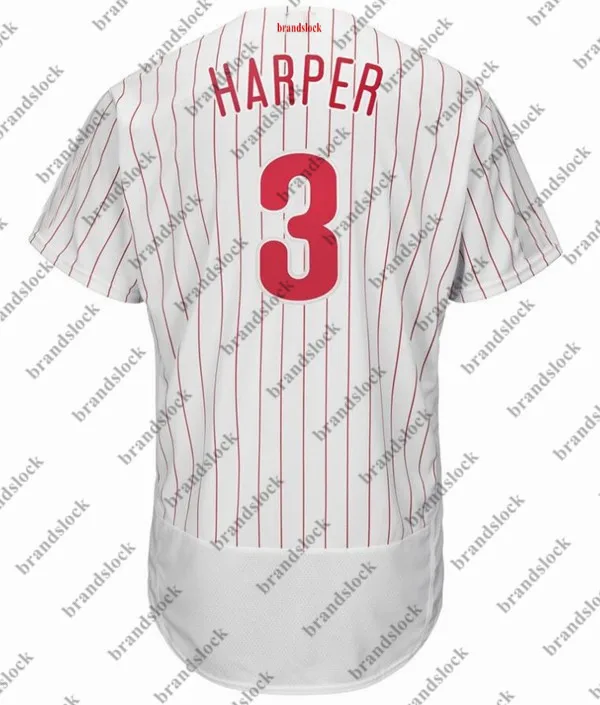 Мужской Bryce Harper Custom Philadelphia Jersey Usa бейсбольная Футболка