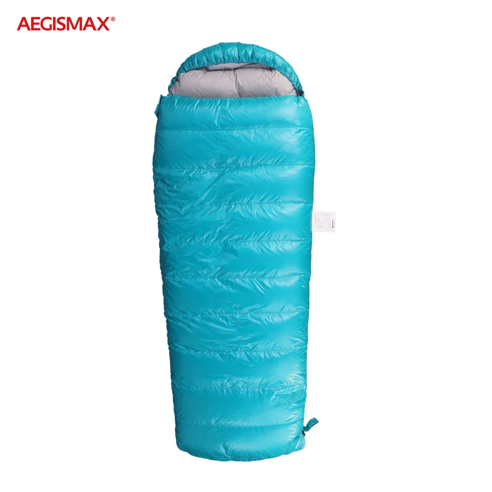 Best  AEGISMAX KID Thicken FP800 Soft Child Sleeping Bag Winter Camping 95%White Goose Down Mummy Type 16