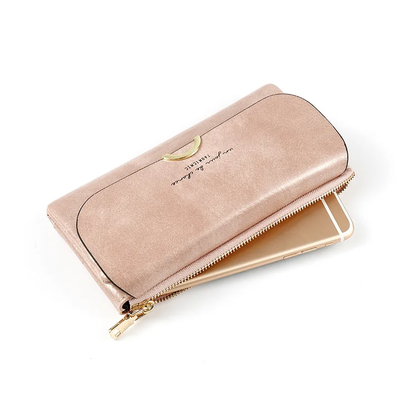 Luxury Leather Female Purses Large capacity Women Wallets Hasp Famale Long Clutch High Quality Coin Wallet Card Holder Fashion