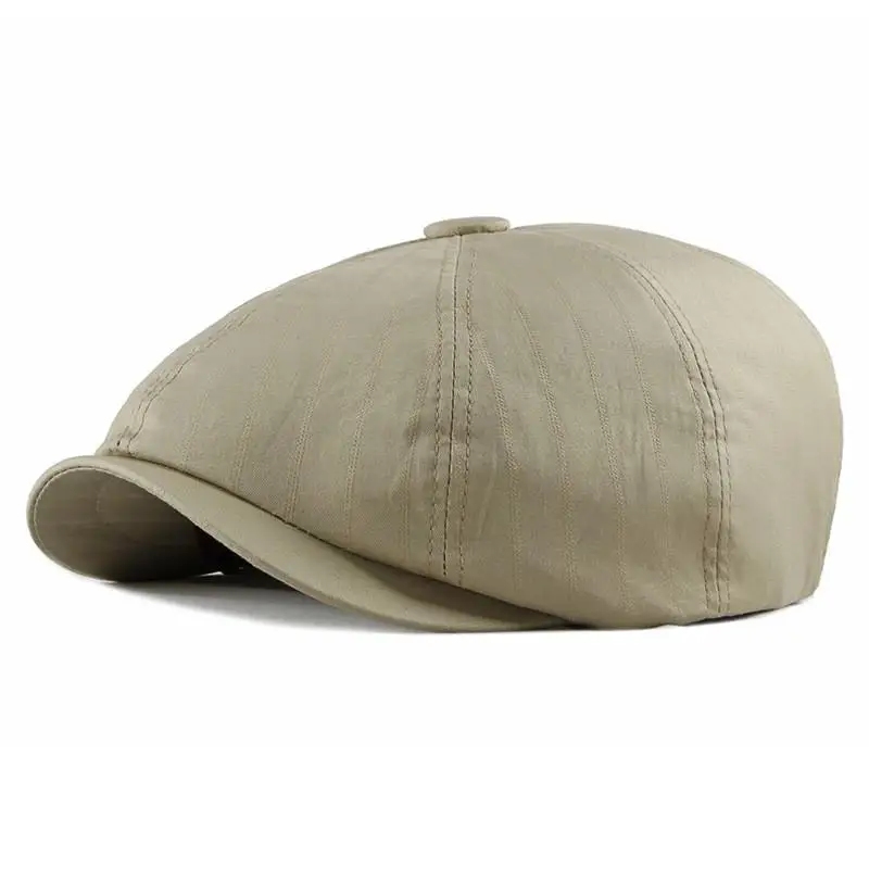 

LDSLYJR 2021 Cotton Spring Summer Solid Color Newsboy Caps Flat Peaked Cap Men and Women Painter Beret Hats 79