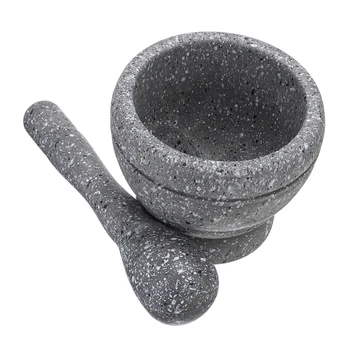 

New Manual Resin Mortar Pestle Set 11cm Garlic Grinder Shredder Food Mortar +Pestle For Spices Mixer Grater Grinder Mill Tool