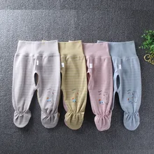 Ha qi le/ г., стиль, весна-осень, чистый хлопок, закрытые ноги, высокая талия, открытый носок, Ретро стиль, подштанники для новорожденных