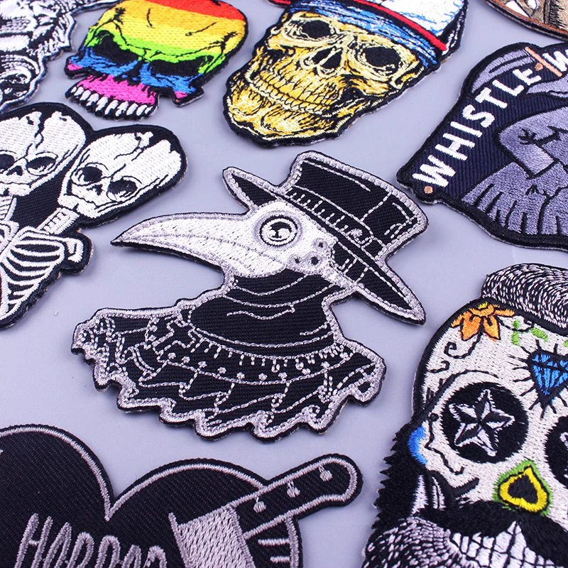 Parche de Doctor Plague, ropa Punk, parches bordados para chaqueta,  apliques, insignias, Parche de Calavera, parches para planchar en la ropa| Parches| - AliExpress