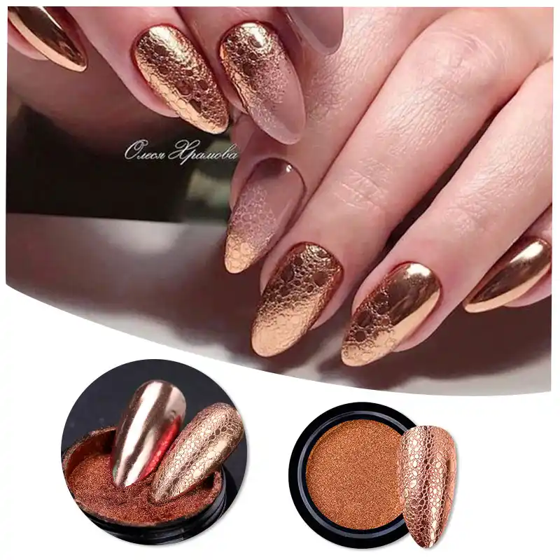32色ゴールドミラーネイルグリッターパウダーバブル爪ソープ泡クローム粉末ネイルアートの装飾美容 Nail Glitter Aliexpress