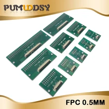 FPC/FFC плоский кабель передачи пластины непосредственно вставляется DIY 0,5 мм расстояние разъем 6 P/8 P/10 P/20 P/30 P/40 P/60 P 0,5 изменение 2,54