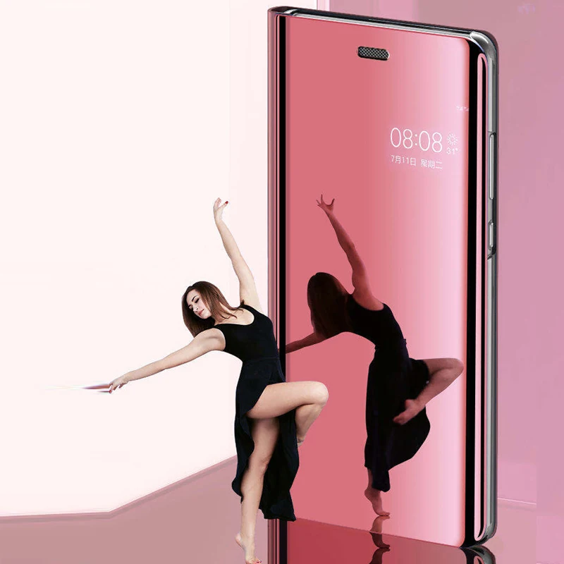 Откидной чехол для смартфона с зеркальным покрытием Samsung galaxy J7 2017 J730 Prime j7prime