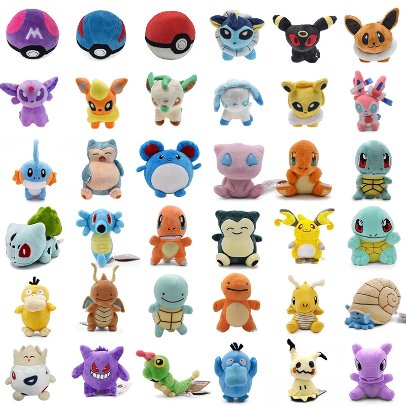 Мягкая игрушка с покемоном Eevee Vaporeon Сквиртл драгонит психоут чармандер джелтеон