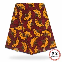 Африканская ткань с восковым принтом, хлопковая ткань для шитья, Анкара, африканская ткань, 12 ярдов, Нигерия, Гана, свадебная одежда, платье 91714