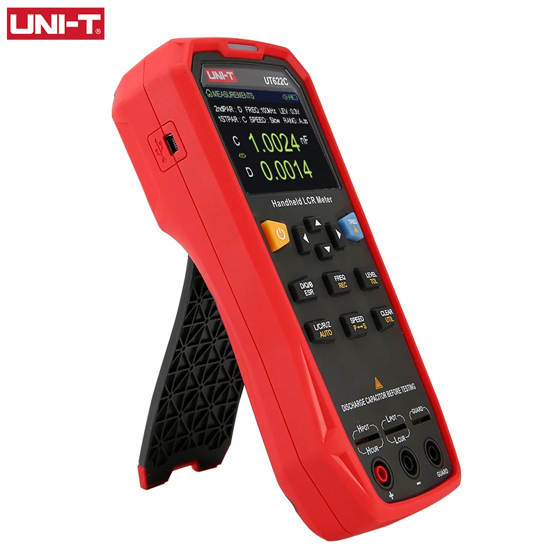 UNI-T UT622A UT622C UT622E High-precision LCR Meter Industrial Handheld Resistance Capacitance Tester 4